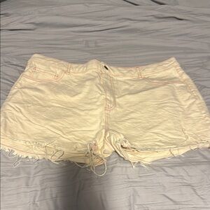 Women's Garage Cream Shorts